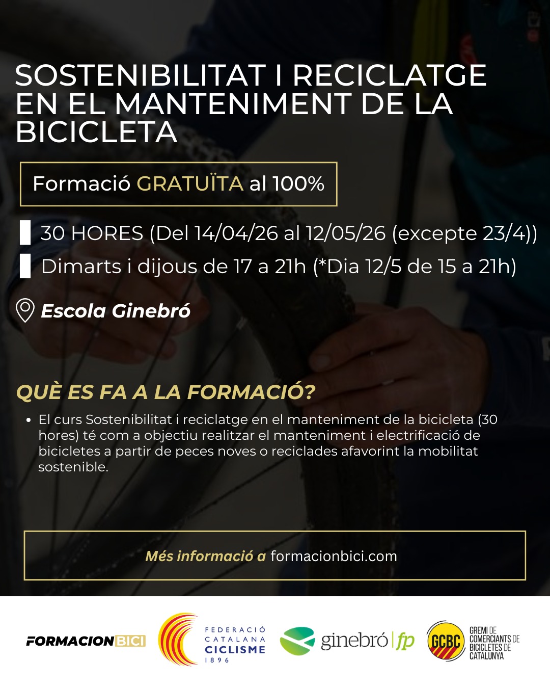 Sostenibilitat i reciclatge en el manteniment de la bicicleta